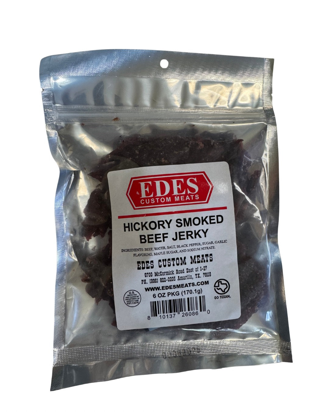 Hickory Smoked Original Beef Jerky (6 oz) 4 pack