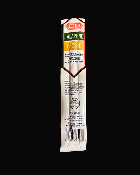 Jalapeno Cheese Beef Stick 1 oz  - 10 Pack